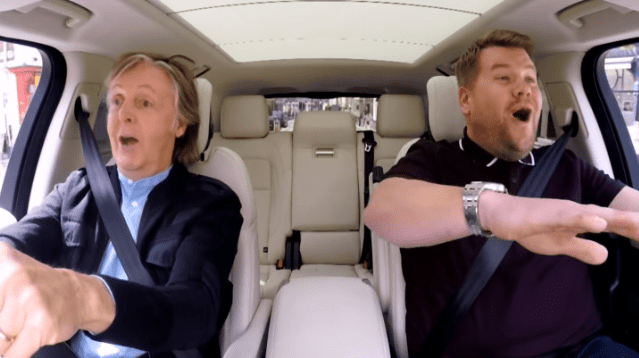 Paul McCartney Sings Karaoke - carpool with James Corden